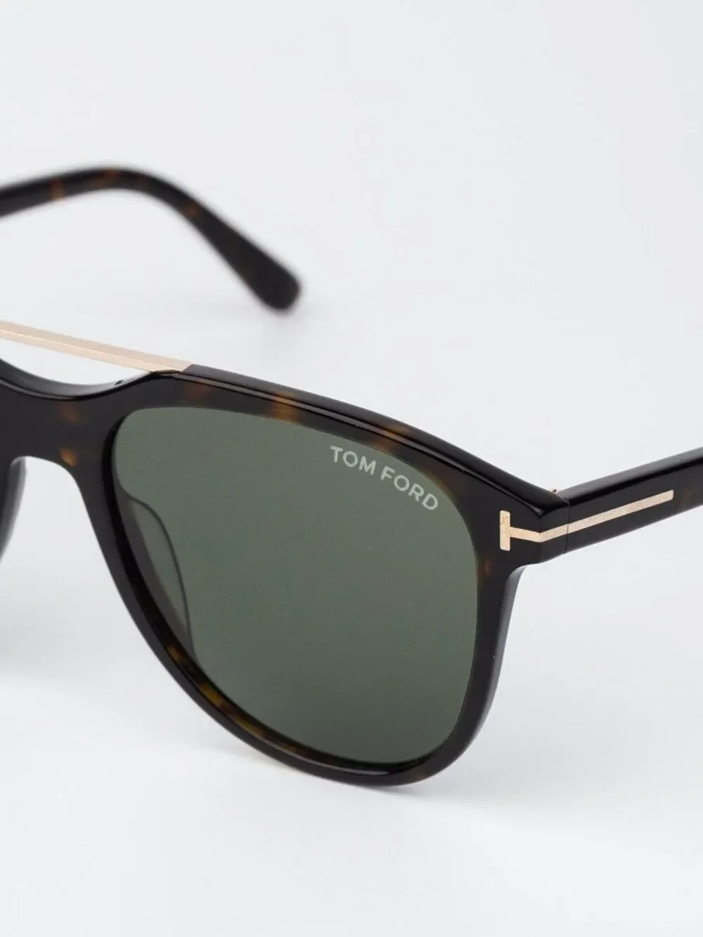 Tom Ford DAMIAN-02 Women Sunglasses Havana Green Pilot FT1098 52N NEW AUTHENTIC